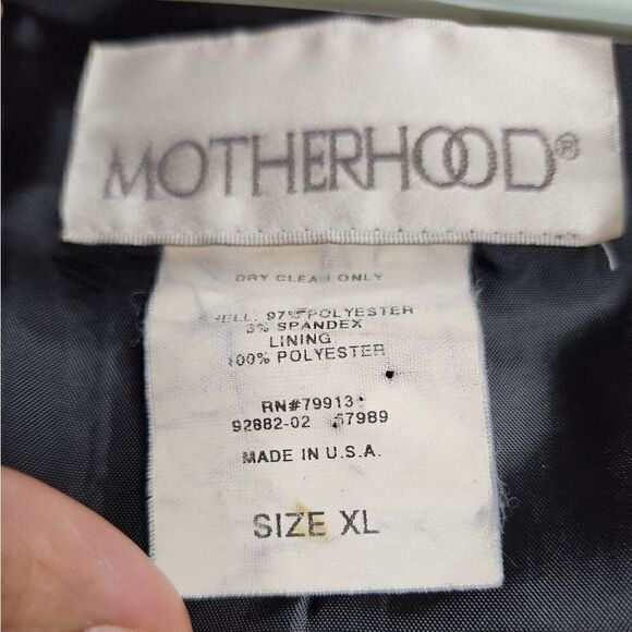 Motherhood maternity blazer, black, tie in back for growing bellies, size XL - Picture 4 of 4